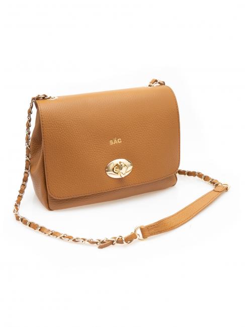 BORSA A TRACOLLA In dollar leather natural - Women&rsquo;s Bags