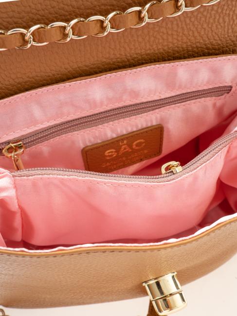 BORSA A TRACOLLA In dollar leather natural - Women&rsquo;s Bags