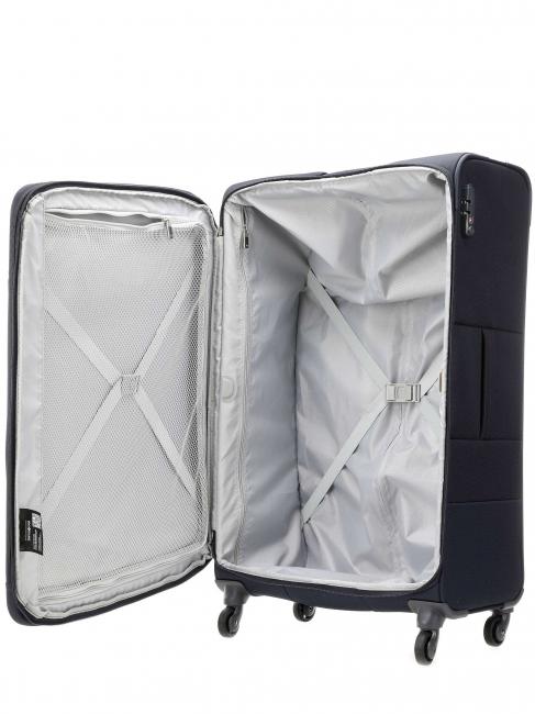 trolley case BASE BOOST line, large size, expandable blu navy - Semi-rigid Trolley Cases