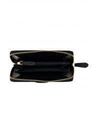 THE BRIDGE BICE Large leather wallet Black Gold - Women’s Wallets - 2