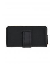 THE BRIDGE BICE Large leather wallet Black Gold - Women’s Wallets - 3
