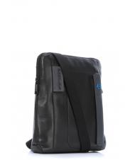 PIQUADRO PULSE Leather bag Black - Over-the-shoulder Bags for Men - 2