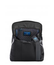 PIQUADRO PULSE Leather bag Black - Over-the-shoulder Bags for Men - 4