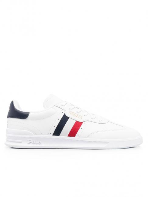 HTR AREA Leather sneaker white / red / blue - Men&rsquo;s shoes