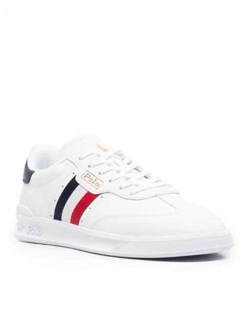 HTR AREA Leather sneaker white / red / blue - Men&rsquo;s shoes
