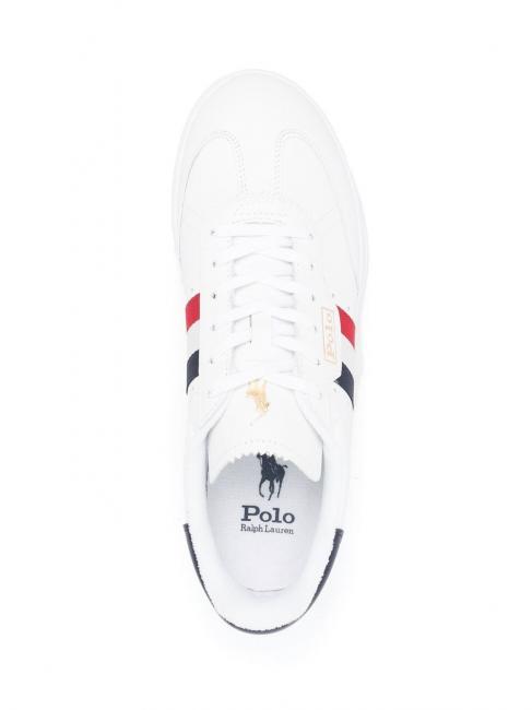 HTR AREA Leather sneaker white / red / blue - Men&rsquo;s shoes