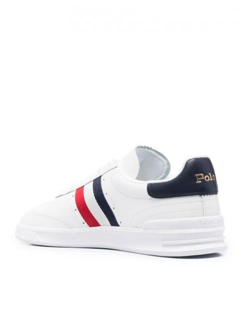 HTR AREA Leather sneaker white / red / blue - Men&rsquo;s shoes