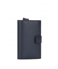 PIQUADRO MODUS RESTYLG Leather credit card holder blue - Men&rsquo;s Wallets - 4