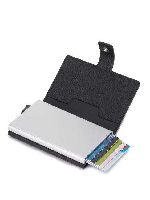 MODUS RESTYLG Leather credit card holder Black - Men’s Wallets