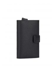 PIQUADRO MODUS RESTYLG Leather credit card holder Black - Men’s Wallets - 4