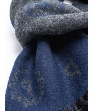 POLLINI ALL OVER All-over jaquard blue / anthracite - Scarves - 3
