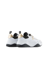 ARMANI EXCHANGE Sneaker running in pelle Sneakers opt.wht + black + gold - Women&rsquo;s shoes - 3