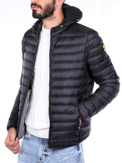 FRANKLIN Hooded down jacket asphalt / m19 - Men's down jackets