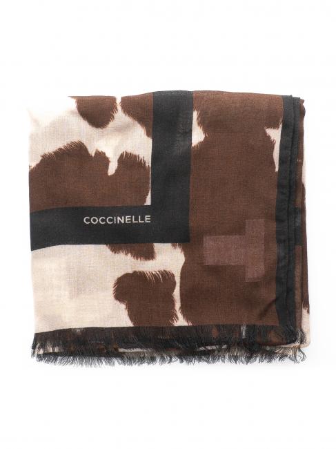 Stola in viscosa e lana  multicolor mocha - Scarves