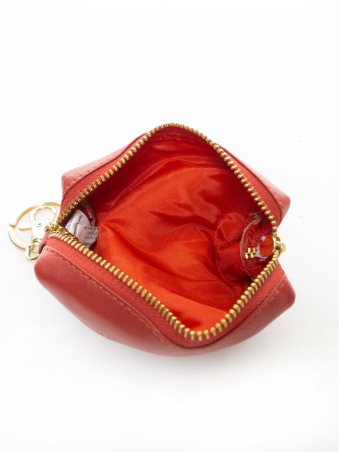 Bustina portachiavi in pelle  red - Key holders