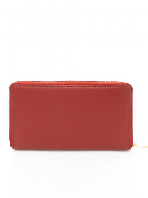 Portafoglio grande zip around in pelle  red - Women&rsquo;s Wallets
