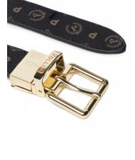 POLLINI HERITAGE  Double face belt, can be shortened to measure black brown - Belts - 3