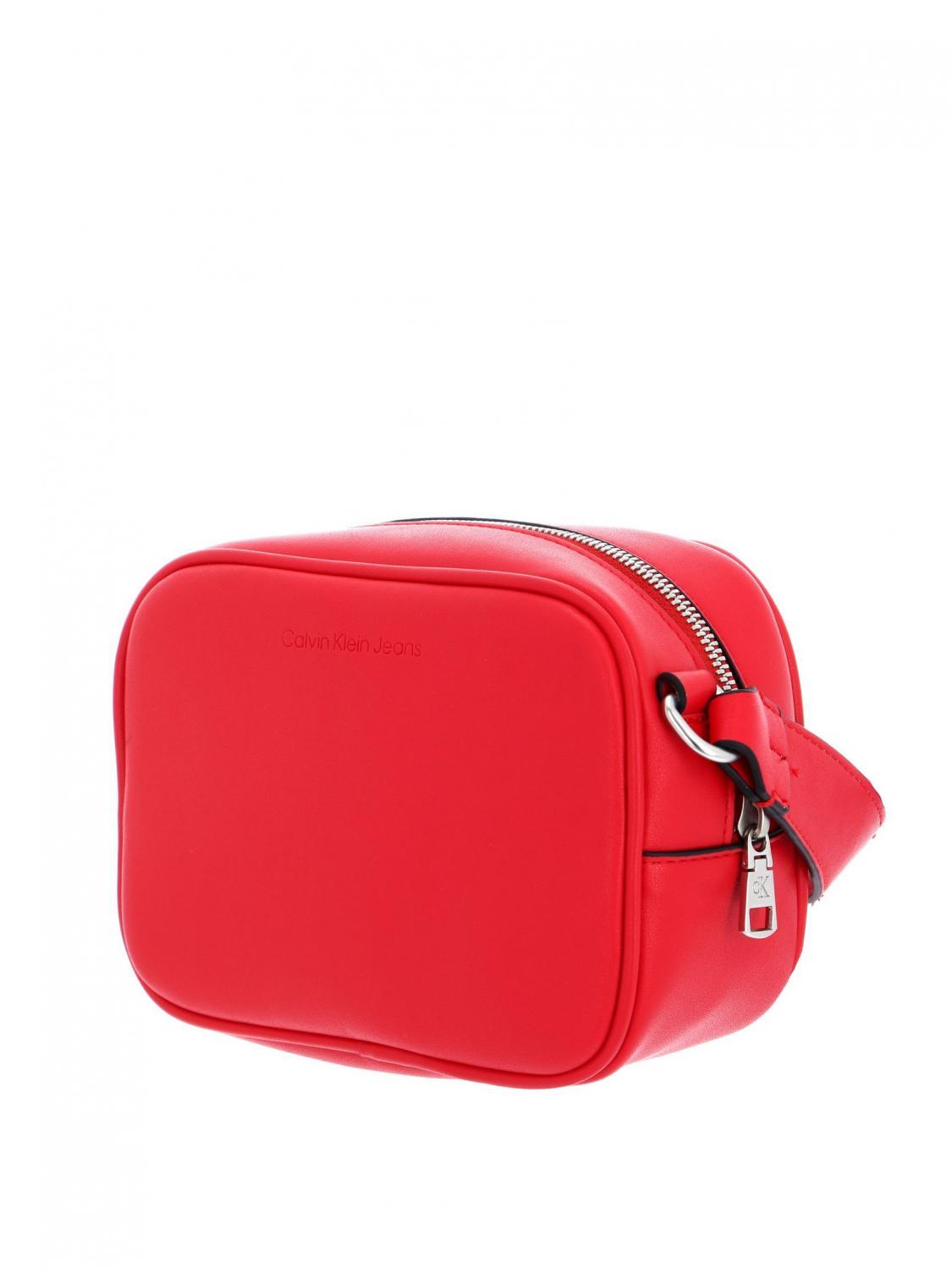 Calvin Klein Ck Jeans Sculpted Mono Camera Bag With Shoulder Strap Candy  Apple - Buy At Outlet Prices!