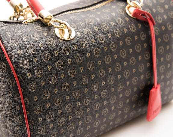 Heritage Classic Bowler handbag, with shoulder strap black lacquer - Women&rsquo;s Bags