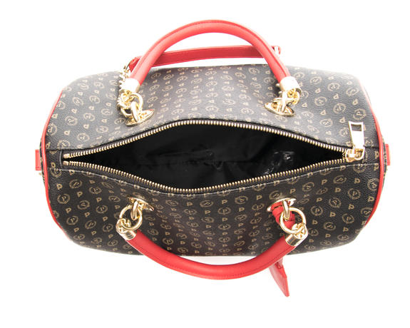 Heritage Classic Bowler handbag, with shoulder strap black lacquer - Women&rsquo;s Bags