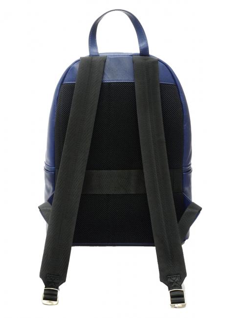 SOFT TECH Laptop backpack 14 ", in leather blue - Laptop backpacks