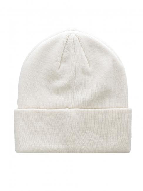 Berretto beanie con risvolto  off white - Hats