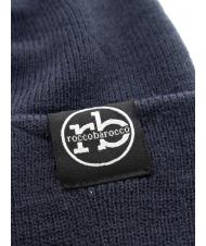ROCCOBAROCCO Berretto beanie con risvolto  blue - Hats - 3
