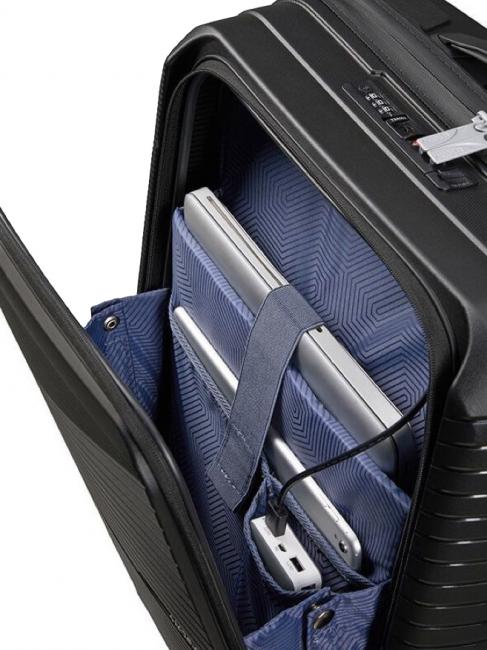 AIRCONIC Hand luggage trolley, 15.6 "PC holder ONYX BLACK - Hand luggage