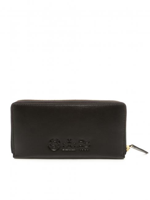 HERITAGE Zip around leather wallet black - Women&rsquo;s Wallets