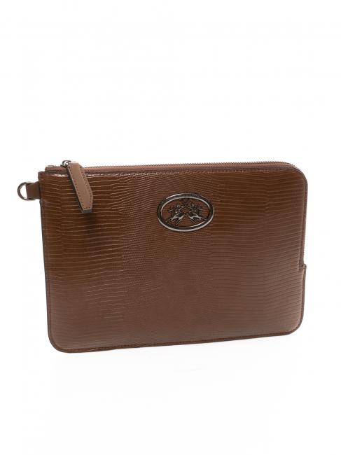 HERITAGE Shoulder clutch bag Brown - Women&rsquo;s Bags