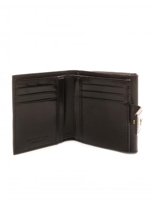 LEDA Leather wallet Black Gold - Women&rsquo;s Wallets