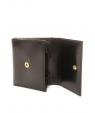 THE BRIDGE LEDA Leather wallet Black Gold - Women&rsquo;s Wallets - 3