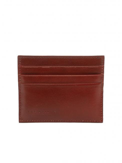 LEDA Leather card holder wallet Chianti / Bordeaux / Gold - Women&rsquo;s Wallets