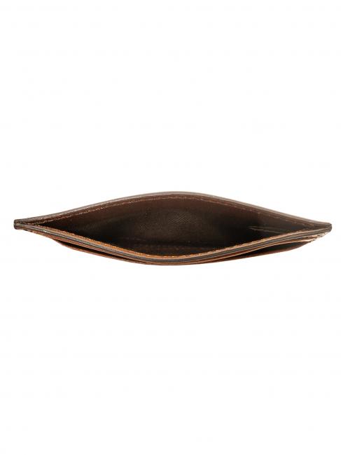 LEDA Leather card holder wallet BROWN - Women&rsquo;s Wallets