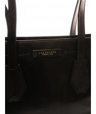 THE BRIDGE GIOVANNA Medium shopping bag in leather Black Gold - Women&rsquo;s Bags - 3