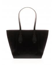 THE BRIDGE GIOVANNA Medium shopping bag in leather Black Gold - Women&rsquo;s Bags - 4
