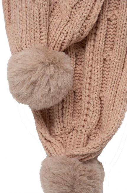Sciarpa con Pompon  parisienne rose - Scarves