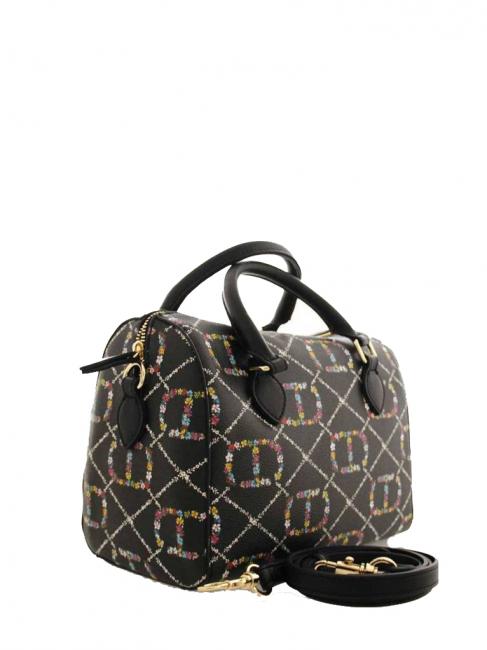 Borsa Bauletto By hand, with shoulder strap dis.oval t flower / black - Women&rsquo;s Bags