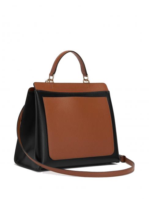 1927 Top handle shopping bag greige + black + cognac h - Women’s Bags