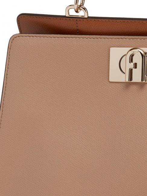 1927 Top handle shopping bag greige + black + cognac h - Women’s Bags