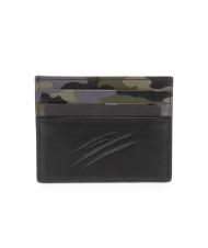 PLEIN SPORT CHICAGO Leather card holder black - Men&rsquo;s Wallets - 2