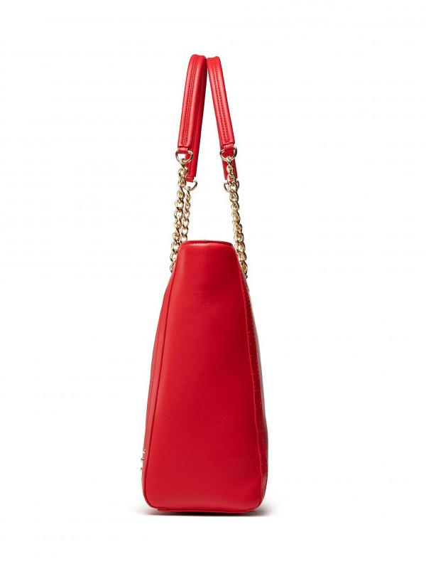 Love Moschino Borsa Shopping Con Borchiette Red Buy At Outlet