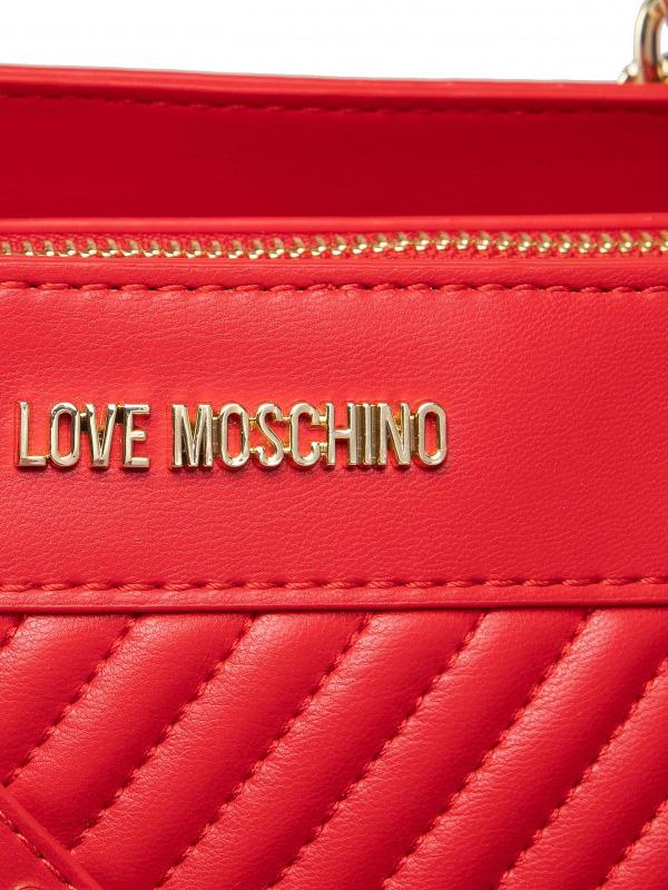 Love Moschino Borsa Shopping Con Borchiette Red Buy At Outlet