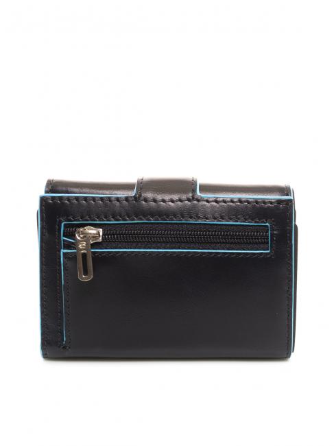 BLUE SQUARE Trifold leather wallet and coins blue - Men&rsquo;s Wallets