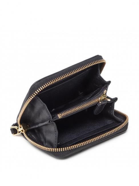 RL LOGO Small leather zip wallet black 3 - Women’s Wallets