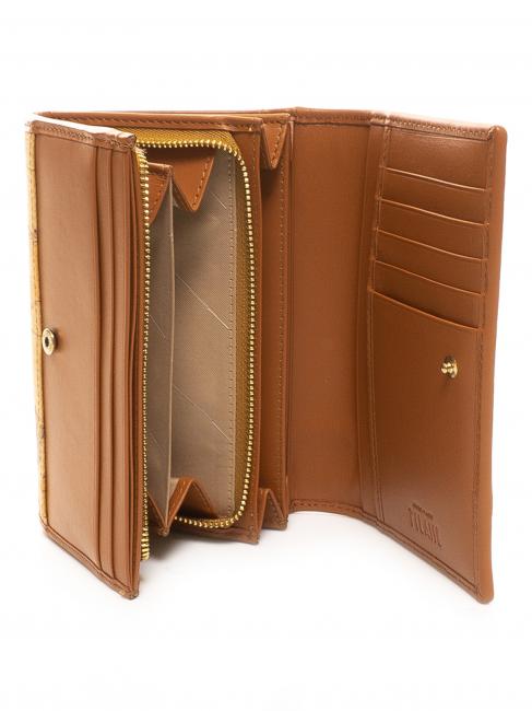 GEO CLASSIC Medium wallet with flap NATURAL - Women’s Wallets