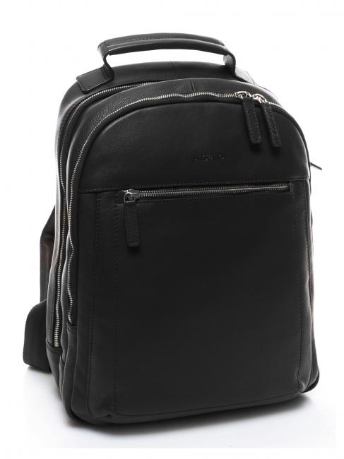 TECH Leather backpack for 13" laptop black - Laptop backpacks