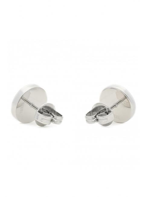BUTTON LOGO AND CRYSTAL STUDS Earrings SILVER - Earrings