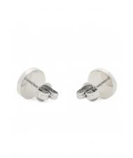 GUESS BUTTON LOGO AND CRYSTAL STUDS Earrings SILVER - Earrings - 3