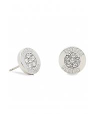 GUESS BUTTON LOGO AND CRYSTAL STUDS Earrings SILVER - Earrings - 4